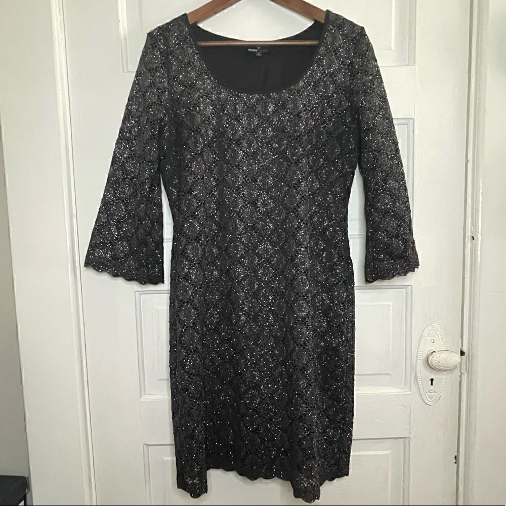 Ronni Nicole Sparkly Lacey Dress